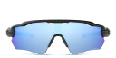 Shop Oakley Half-Rim Wide Mask Sunglasses online.