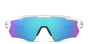 Shop Oakley Half-Rim Wide Mask Sunglasses online.