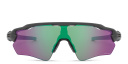 Shop Oakley Half-Rim Wide Mask Sunglasses online.