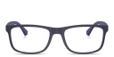 Shop Emporio Armani Wide Rectangle Eyeglasses online.