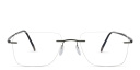 Shop Silhouette Rimless Wide Square Eyeglasses online.