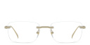 Shop EYE'M Rimless Rectangle Eyeglasses online.