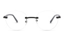Shop EYE'M Rimless Round Eyeglasses online.