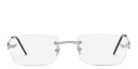 Shop Cartier Première de Cartier Rimless Wide Eyeglasses online.