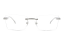 Shop EYE'M Rimless Rectangle Eyeglasses online.