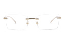 Shop EYE'M Rimless Rectangle Eyeglasses online.