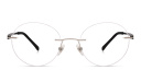 Shop EYE'M Rimless Round Eyeglasses online.