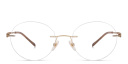 Shop EYE'M Rimless Round Eyeglasses online.