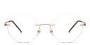 Shop EYE'M Rimless Round Eyeglasses online.