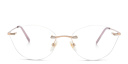 Shop EYE'M Rimless Wide Cat Eye Eyeglasses online.