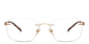 Shop EYE'M Rimless Rectangle Eyeglasses online.