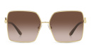 Shop Dolce & Gabbana Oversized Wide Square Sunglasses online.