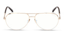 Shop TOM FORD Wide Pilot Eyeglasses online.
