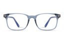 Shop TOM FORD T Logo Square Eyeglasses online.