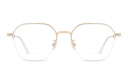 Shop BOTTEGA VENETA Half-Rim Irregular Eyeglasses online.