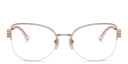 Shop BVLGARI Half-Rim Cat-Eye Eyeglasses online.