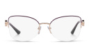 Shop BVLGARI Half-Rim Cat-Eye Eyeglasses online.