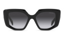 Shop PRADA Triangle Logo Irregular Sunglasses online.