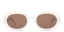 Shop CELINE Triomphe Oval Sunglasses online.
