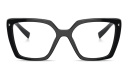 Shop PRADA Logo Signature Square Eyeglasses online.