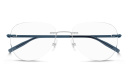 Shop MONTBLANC Wide Rimless Pilot Eyeglasses online.