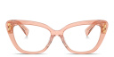 Shop MIU MIU Wide Cat-Eye Eyeglasses online.