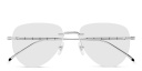 Shop MONTBLANC Rimless Pilot Eyeglasses online.