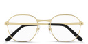 Shop Cartier Santos de Cartier Round Eyeglasses online.