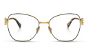 Shop MIU MIU Vertical Logo Wide Cat-Eye Eyeglasses online.