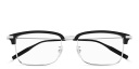 Shop MONTBLANC Snowcap Wide Rectangle Eyeglasses online.