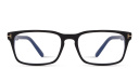 Shop TOM FORD Logo Rectangle Eyeglasses online.