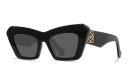 Shop LOEWE Anagram Green Cat-Eye Sunglasses online.