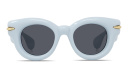 Shop LOEWE Signature Black Pantos Sunglasses online.