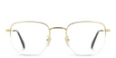 Shop DAVID BECKHAM Timeless Icons Half-Rim Irregular Eyeglasses online.