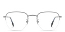 Shop DAVID BECKHAM Timeless Icons Half-Rim Irregular Eyeglasses online.