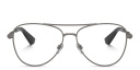 Shop BURBERRY Logo Wide Pilot Eyeglasses online.