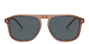Shop GIORGIO ARMANI Logo Square Sunglasses online.