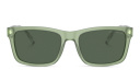 Shop Emporio Armani Logo Rectangle Sunglasses online.