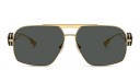 Shop VERSACE Medusa Irregular Sunglasses online.