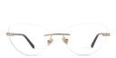 Shop EYE'M Rimless Wide Cat-Eye Eyeglasses online.