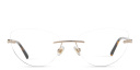 Shop EYE'M Rimless Wide Cat-Eye Eyeglasses online.