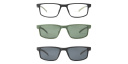 Shop EYE'M Clip-On Rectangle Eyeglasses online.
