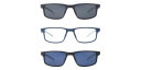 Shop EYE'M Clip-On Rectangle Eyeglasses online.