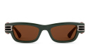 Shop BOTTEGA VENETA Bolt Unisex Rectangle Sunglasses online.