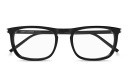 Shop SAINT LAURENT Logo Lettering Square Eyeglasses online.