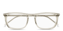 Shop SAINT LAURENT Logo Lettering Square Eyeglasses online.