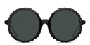 Shop LINDA FARROW Nova Oversized Round Sunglasses online.