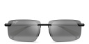 Shop Maui Jim Laulima Unisex Rimless Rectangle Sunglasses online.