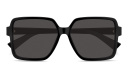 Shop BOTTEGA VENETA Triangle Stud Oversized Square Sunglasses online.