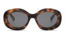 Shop CELINE Triomphe Black Round Sunglasses online.